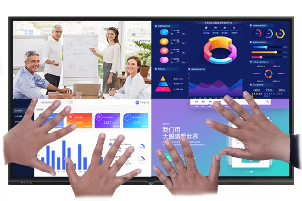 Seamless Interaction: Experience the 0D18 Series Interactive Whiteboard for Classroom with 20 Touch Points, Fostering Collaborative Learning and Engaging Classroom Experiences