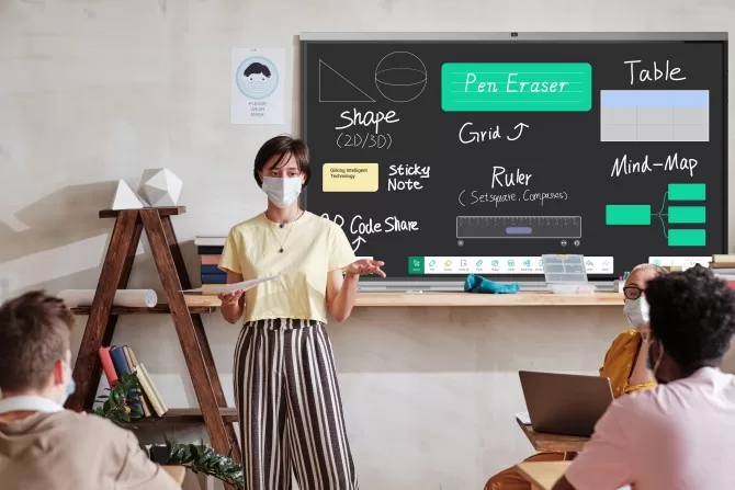 Empower your classroom with the versatile functions on whiteboard of our smart board. Enhance collaboration, brainstorming, and interactive learning experiences.